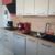 Cuisine greige et natural oak